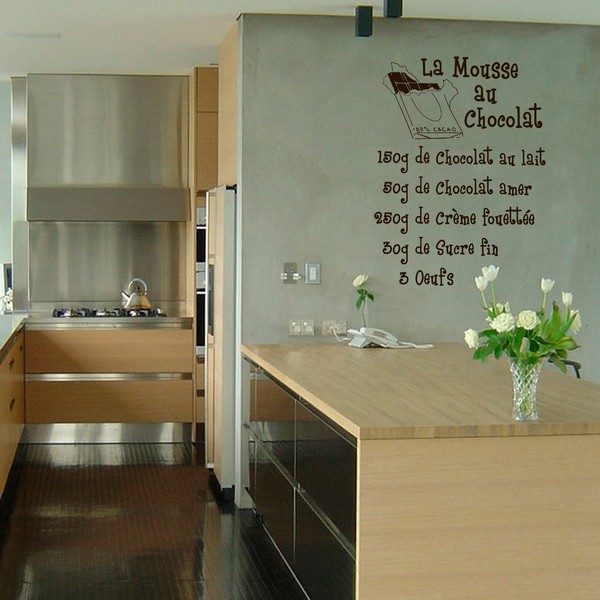 Example of wall stickers: La Mousse au Chocolat